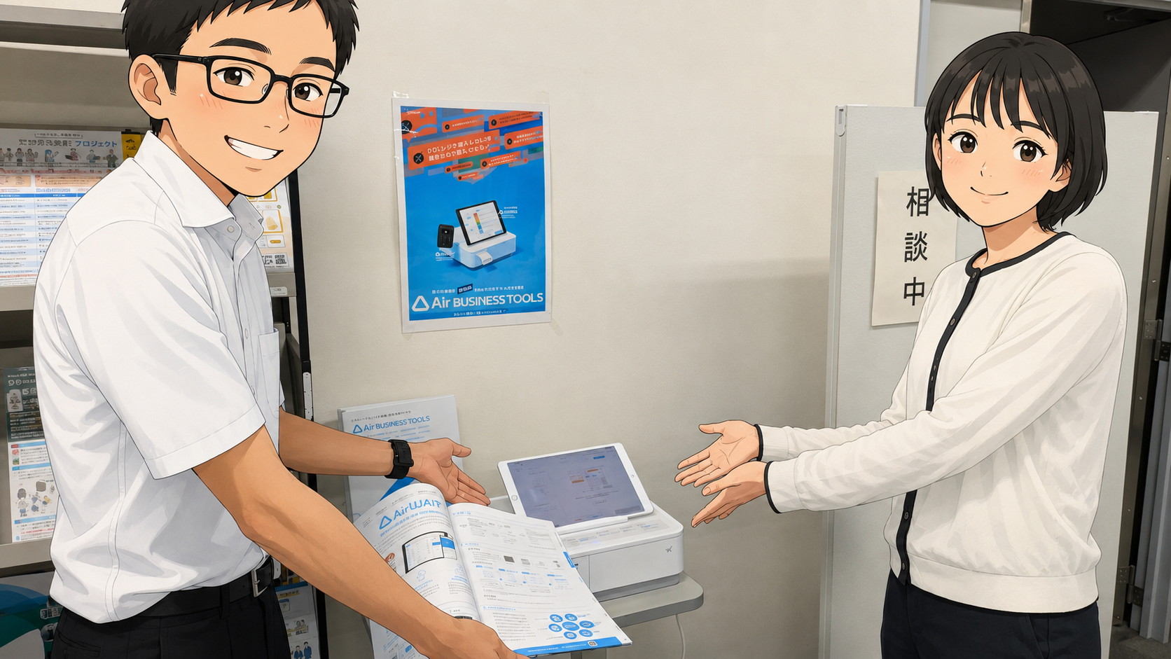 町田商工会議所 Airレジデモ実機設置風景